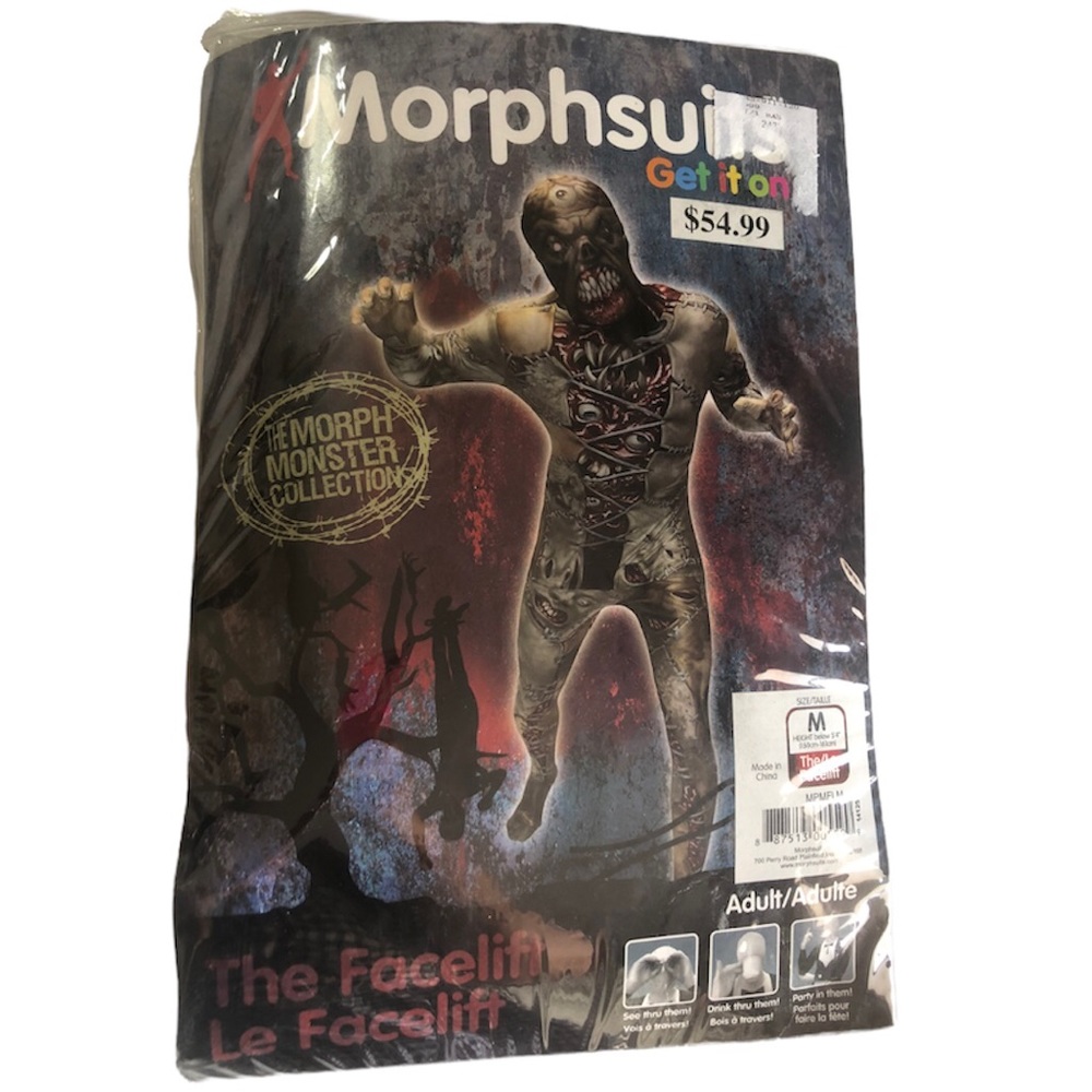 New Adult Monster Collection The Facelift One Piece Morphsuit Halloween Costume
